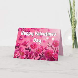Valentine's Fuchsia Love Card