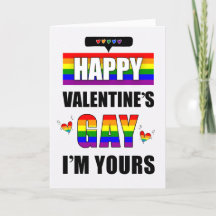 Valentine's Gay with LGBTQ Rainbow