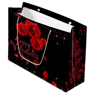 Valentine's    gift bag with roses