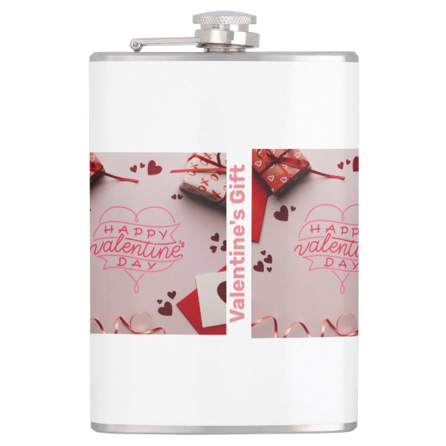 Valentine's Gift mugs Hip Flask (Front)