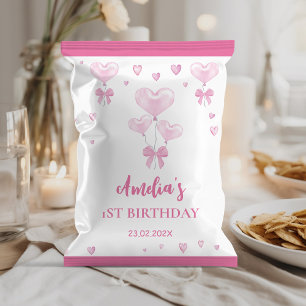 Valentine's Girl Birthday Chip Bag Wrapper