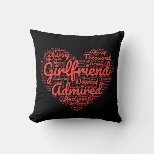 Valentines Girlfriend gift For Her  Cushion
