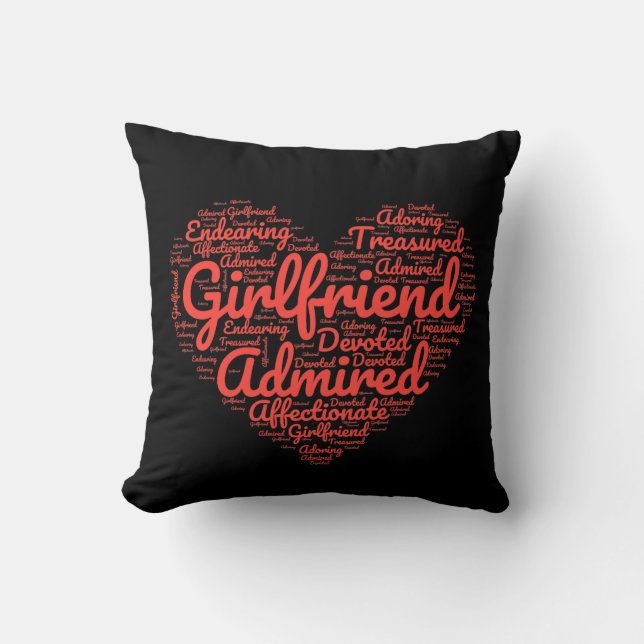 Valentines Girlfriend gift For Her  Cushion (Front)