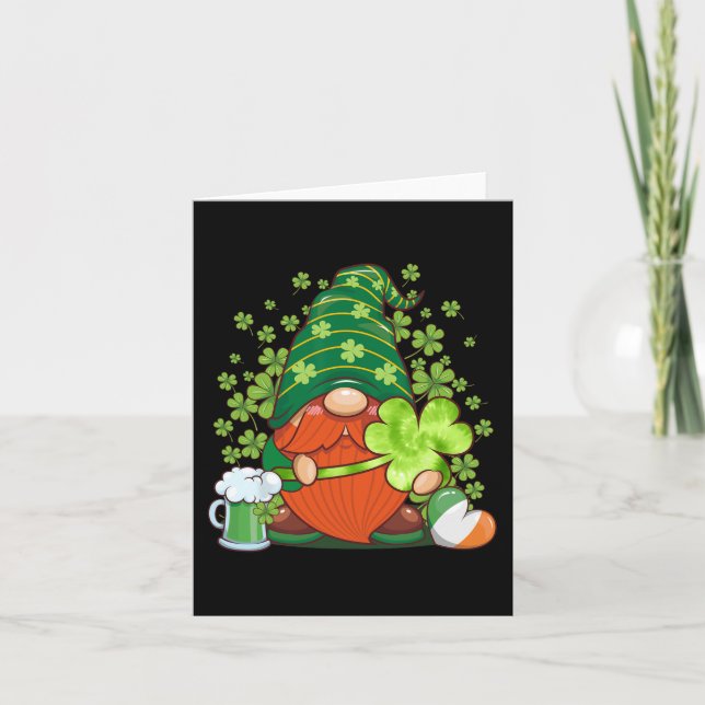 Valentine's Gnome St Patrick's Gnomies Easter Spri Card (Front)