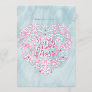 Valentines greeting  holiday card