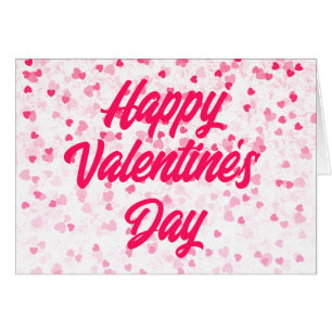Valentine's Hearts and Love Greeting Card