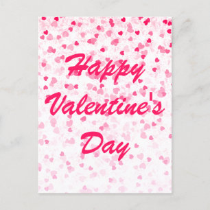 Valentine's Hearts and Love Postcard