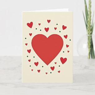 Valentines Hearts Card