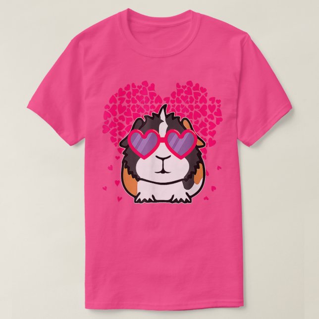 valentines hearts guinea pig valentine day Premium T-Shirt (Design Front)