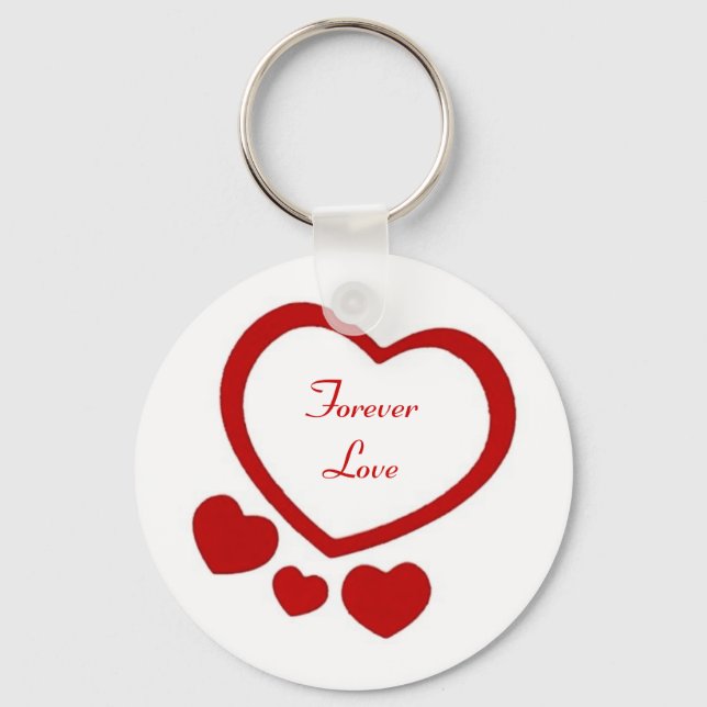 Valentines Hearts Keychain (Front)