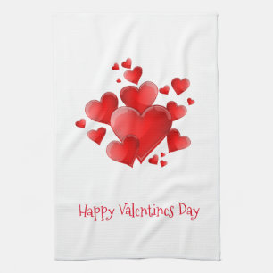 Valentine's Hearts Kitchen Towel