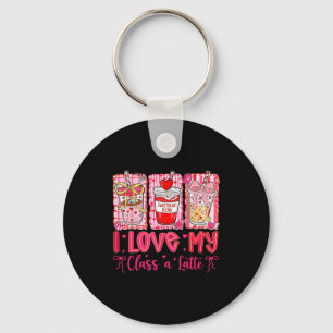 Valentines I Love My Cl A Latte Coquette Coffee Te Key Ring