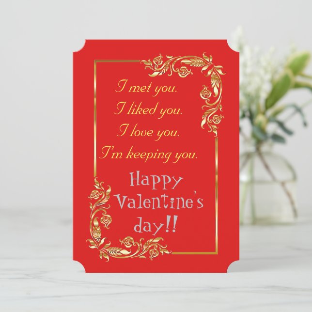 Valentine's Invitation (Standing Front)