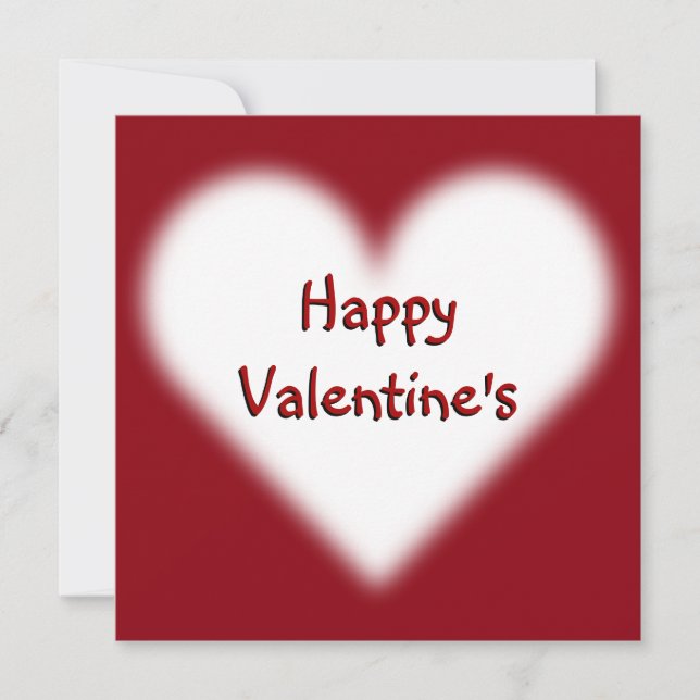 Valentine's Invitations Personalised Love Cards (Front)