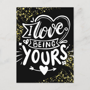 Valentines Jail Prison Long Distance Black Gold Holiday Postcard