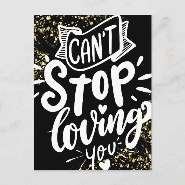 Valentines Jail Prison Long Distance Gold Sparkles Holiday Postcard (Front)