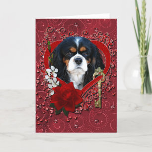Valentines - Key to My Heart - Cavalier - Dark Holiday Card