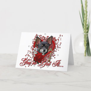 Valentines - Key to My Heart - Chihuahua -Isabella Holiday Card
