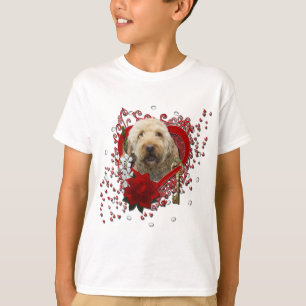 Valentines - Key to My Heart - GoldenDoodle T-Shirt