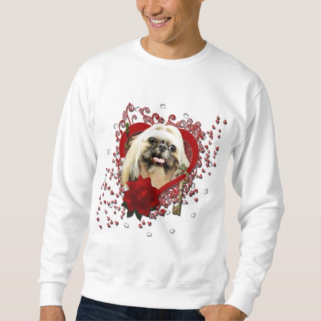 Valentines - Key to My Heart - Shih Tzu - Opal Sweatshirt (Front)