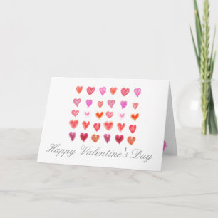 Valentine's little hearts holiday card