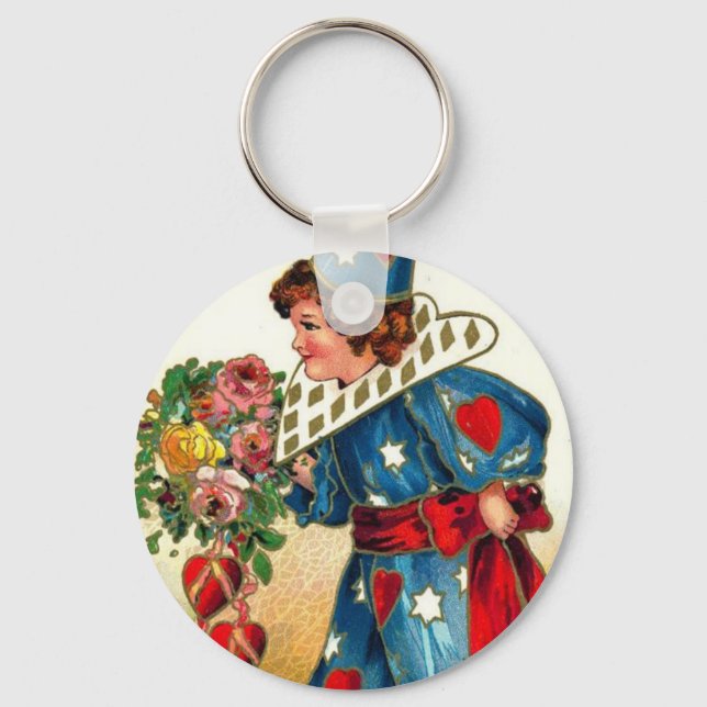 Valentine's Little Pierrot Key Ring (Front)