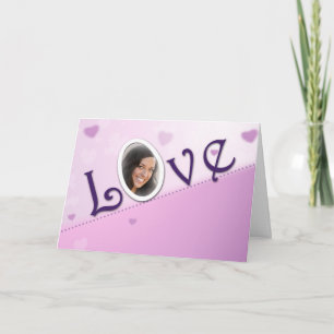Valentine's Love Photo Card Card