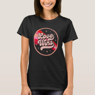 Valentines Love Wins Pink Rainbow Lesbian Gay LGBT T-Shirt