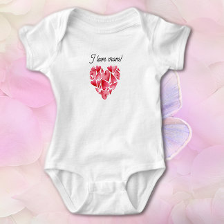 Valentine's Loving Hearts Baby T-Shirt Baby Bodysuit