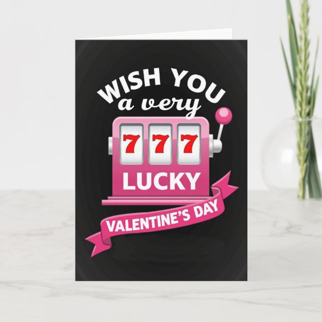 Valentines Lucky 777 Card (Front)