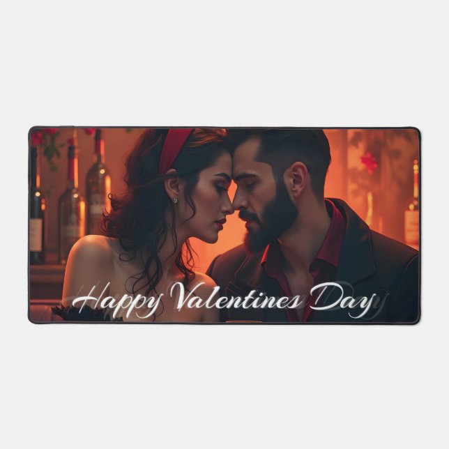 Valentine's Magic with Romantic Togetherness Desk Mat (Front)