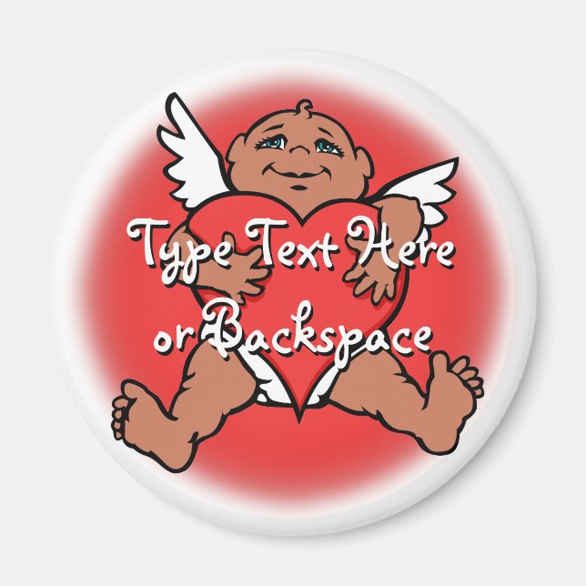 Valentine's Magnets Custom Cupid Fridge Magnet (Front)