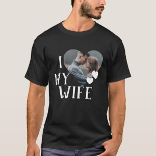 Valentines Married Heart Custom Personalised Photo T-Shirt