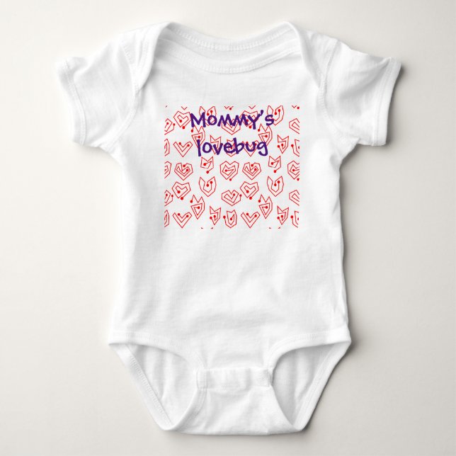 Valentine's Mazes  Baby Bodysuit (Front)