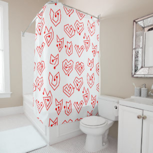 Valentine's Mazes  Shower Curtain