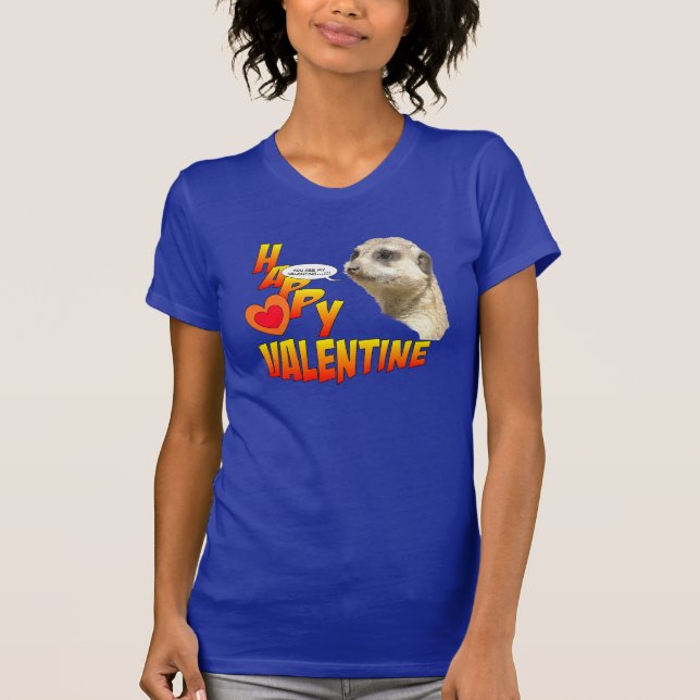 Valentines Meerkat Women's Customisable T-Shirt (Front)