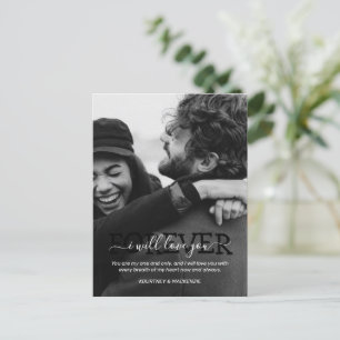 Valentine's Minimalist Holiday Postcard