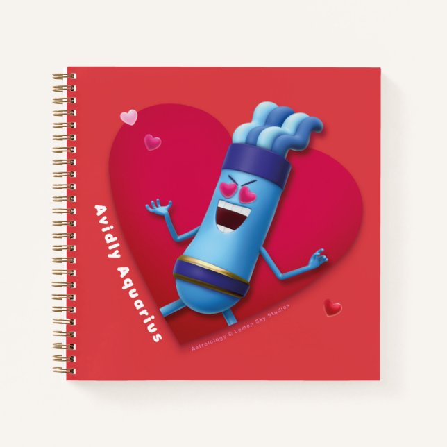 Valentine's Notebook for Aquarius (Front)