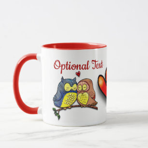 Valentine's Owls Couple Mug