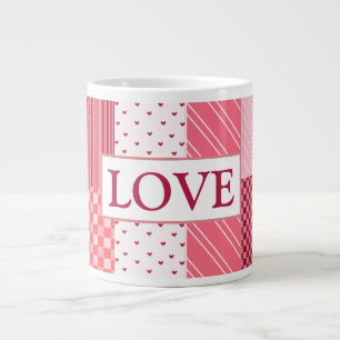 Valentine's Patchwork  Large Coffee Mug