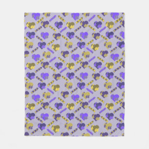 Valentine's Pattern Fleece Blanket