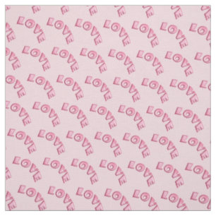 Valentine's pattern. Love. Fabric