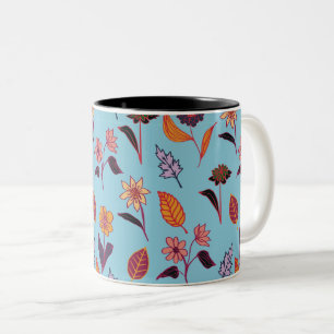 Valentine's Pattern Two-Tone Coffee Mug