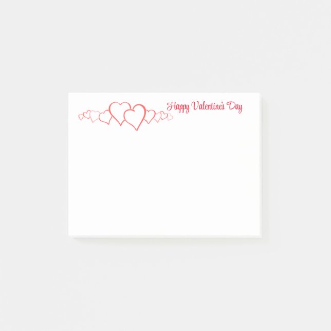 Valentines  post-it notes (Front)
