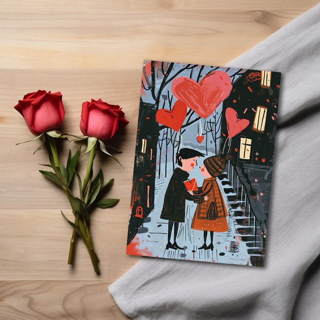 Valentine's Postcard - Couple Strolling in Park (Creator Uploaded)