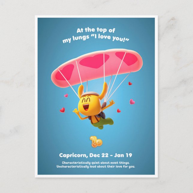 Valentine's Postcard for Capricorn (Front)
