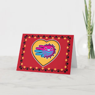 Valentine's Puffer Fish card