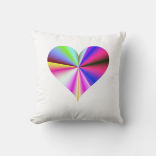 Valentines Rainbow Heart Cushion