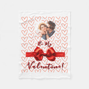 Valentines Red Nk Izable Photo Fleece Blanket
