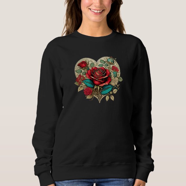Valentine's Renaissance Rose Sweatshirt (Front)